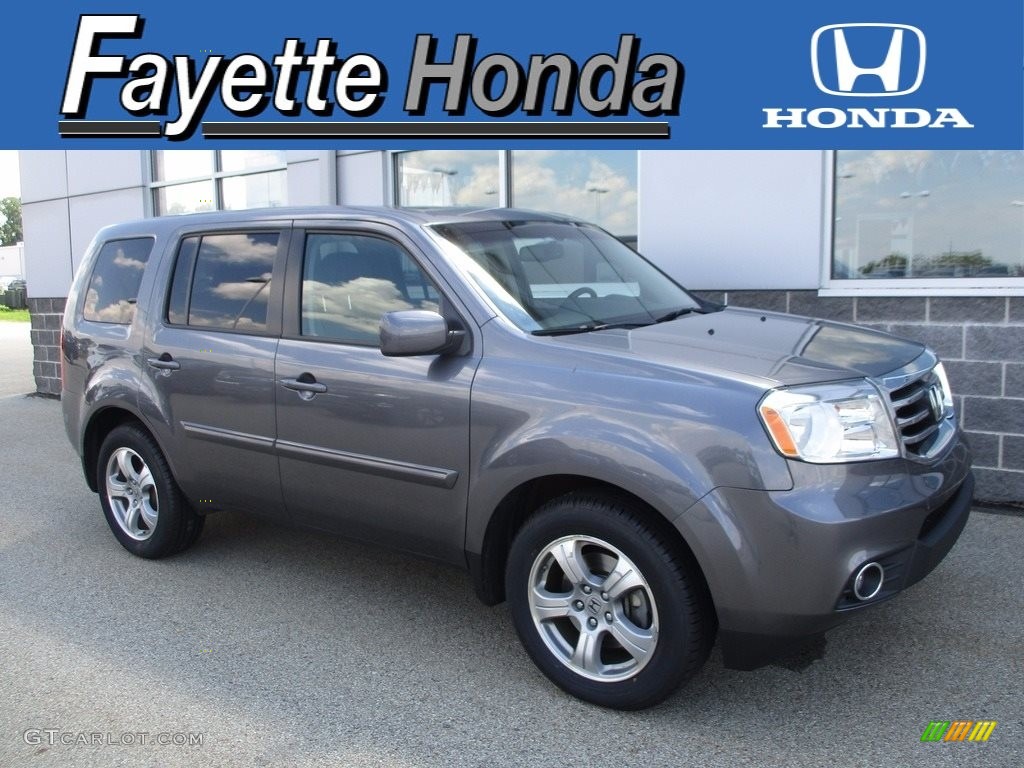 2015 Pilot EX-L 4WD - Modern Steel Metallic / Black photo #1