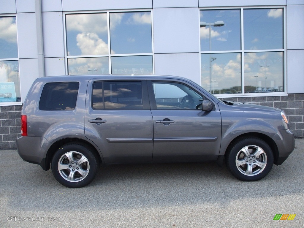 2015 Pilot EX-L 4WD - Modern Steel Metallic / Black photo #2