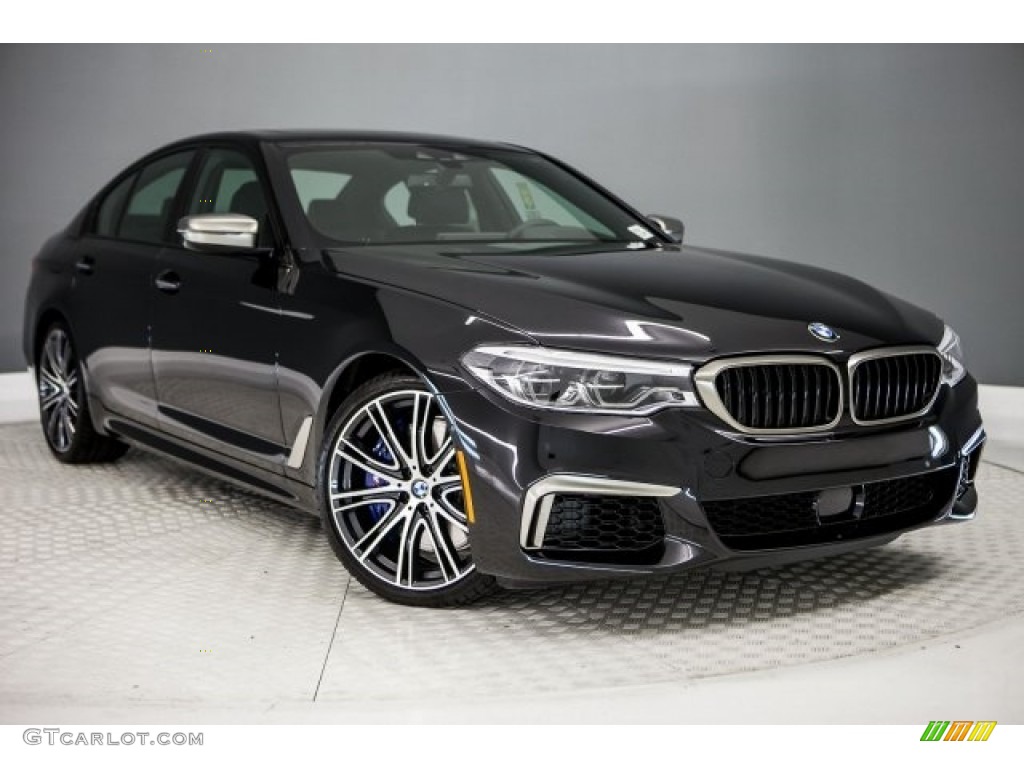 Black Sapphire Metallic 2018 BMW 5 Series M550i xDrive Sedan Exterior Photo #121983527