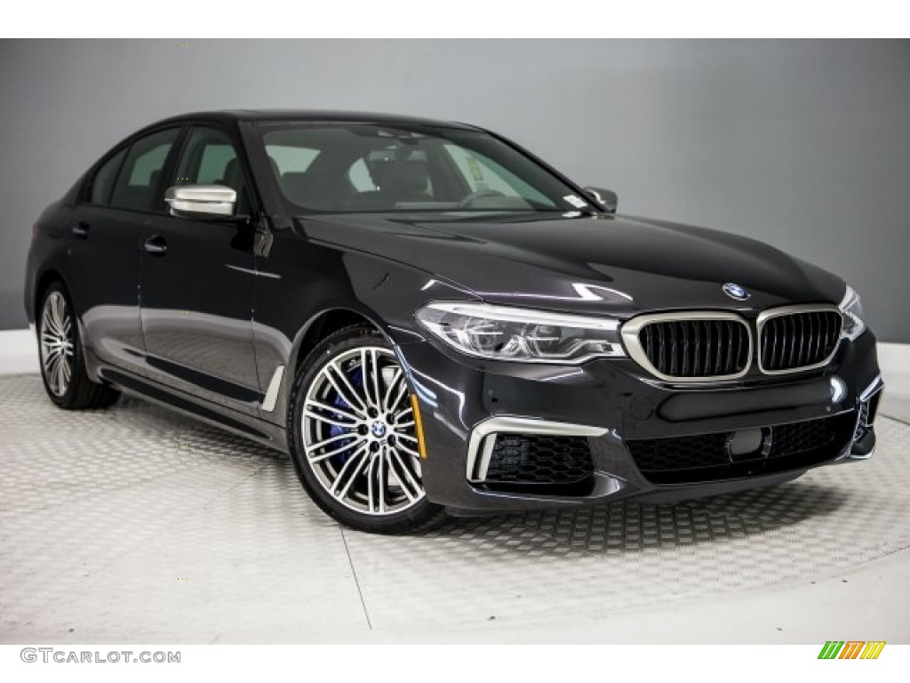 Black Sapphire Metallic 2018 BMW 5 Series M550i xDrive Sedan Exterior Photo #121983958