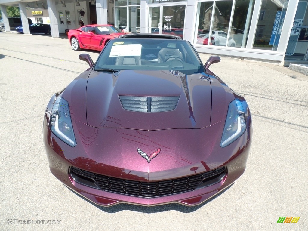 2018 Corvette Z06 Coupe - Black Rose Metallic / Jet Black photo #2