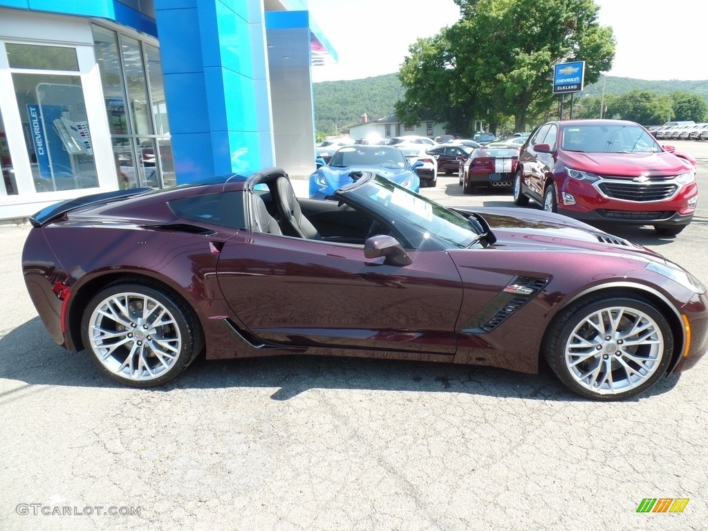 2018 Corvette Z06 Coupe - Black Rose Metallic / Jet Black photo #5