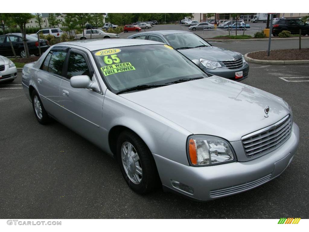 2003 DeVille Sedan - Sterling Silver / Dark Gray photo #3