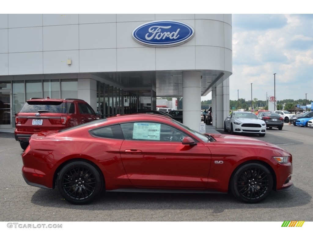 2017 Mustang GT Premium Coupe - Ruby Red / Ebony photo #2