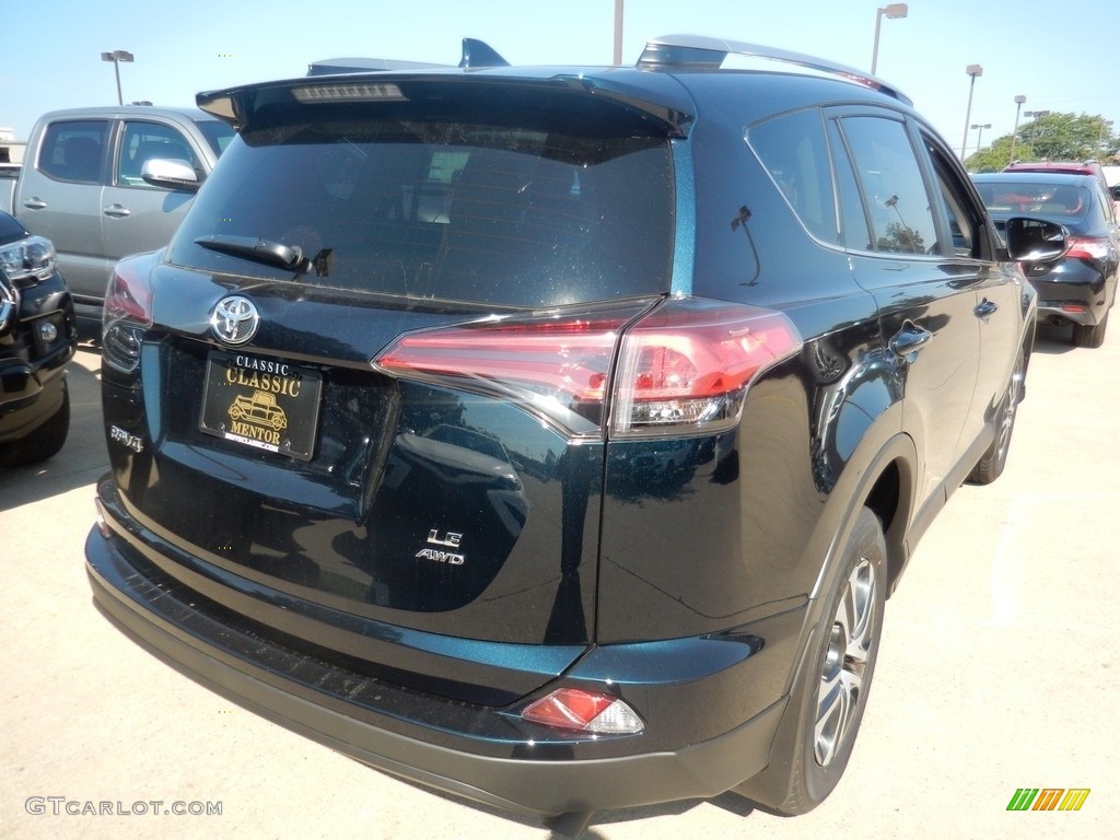 2017 RAV4 LE - Galactic Aqua Mica / Black photo #2