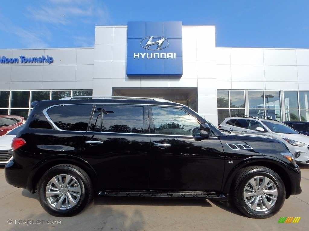 2017 Black Obsidian Infiniti Qx80 Awd 121993516 Gtcarlot