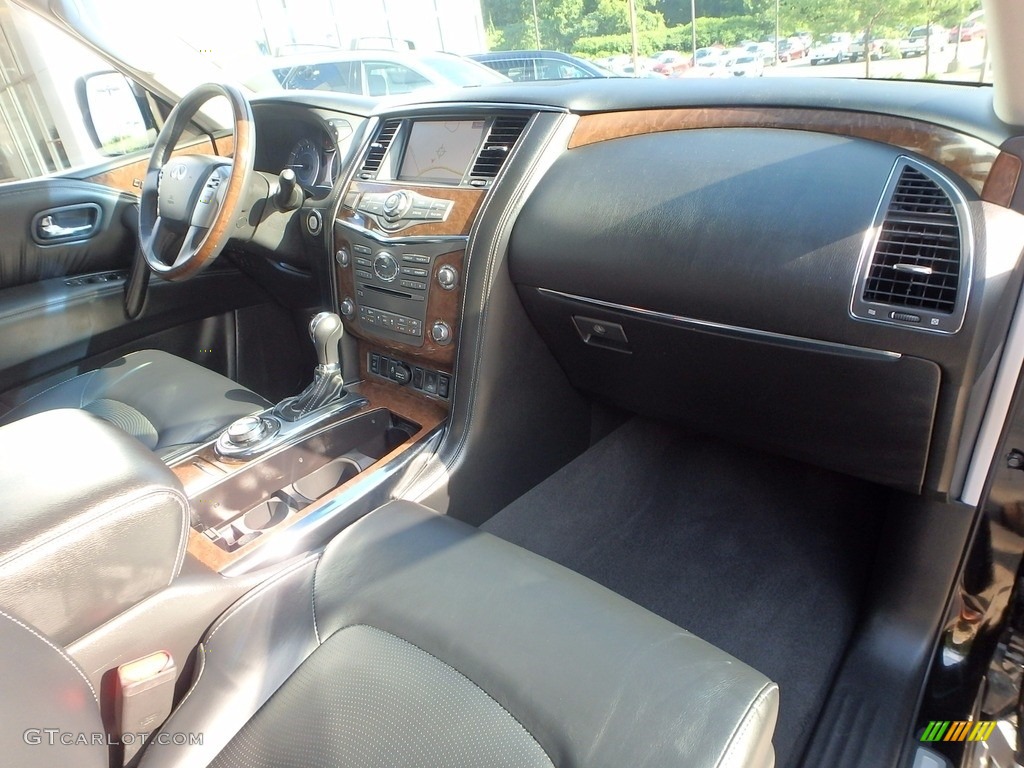 2017 Infiniti QX80 AWD Graphite Dashboard Photo #122000502