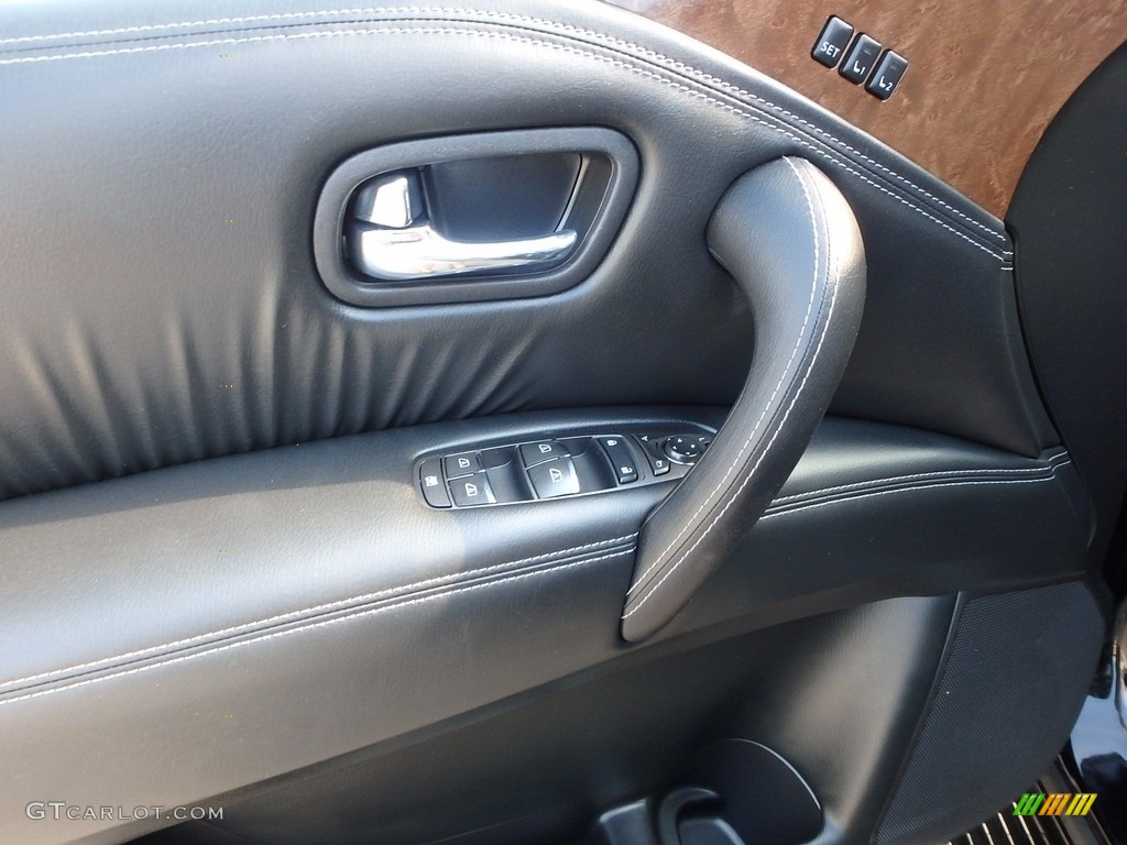 2017 Infiniti QX80 AWD Graphite Door Panel Photo #122000685