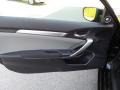 Black/Gray 2017 Honda Civic EX-T Coupe Door Panel