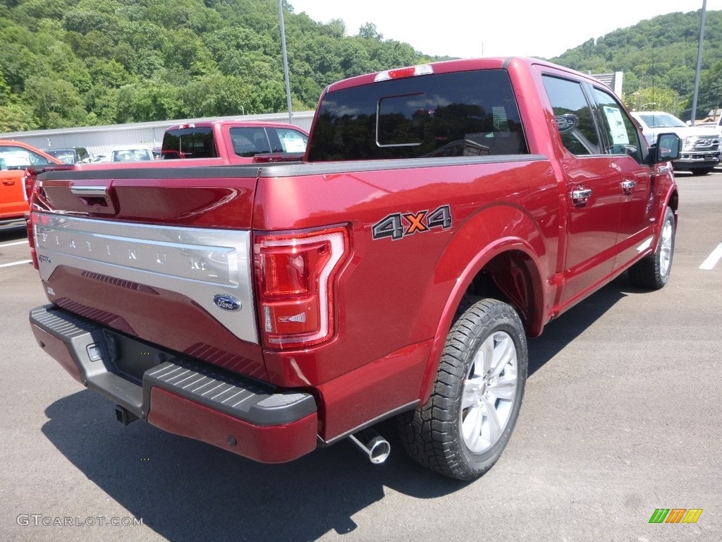 2017 F150 Lariat SuperCrew 4X4 - Ruby Red / Black photo #2