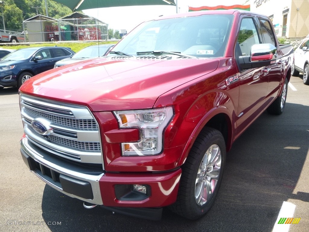 2017 F150 Lariat SuperCrew 4X4 - Ruby Red / Black photo #5