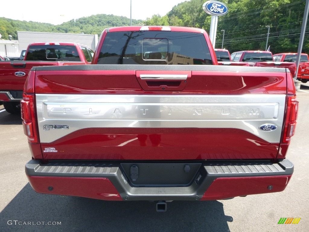 2017 F150 Lariat SuperCrew 4X4 - Ruby Red / Black photo #6