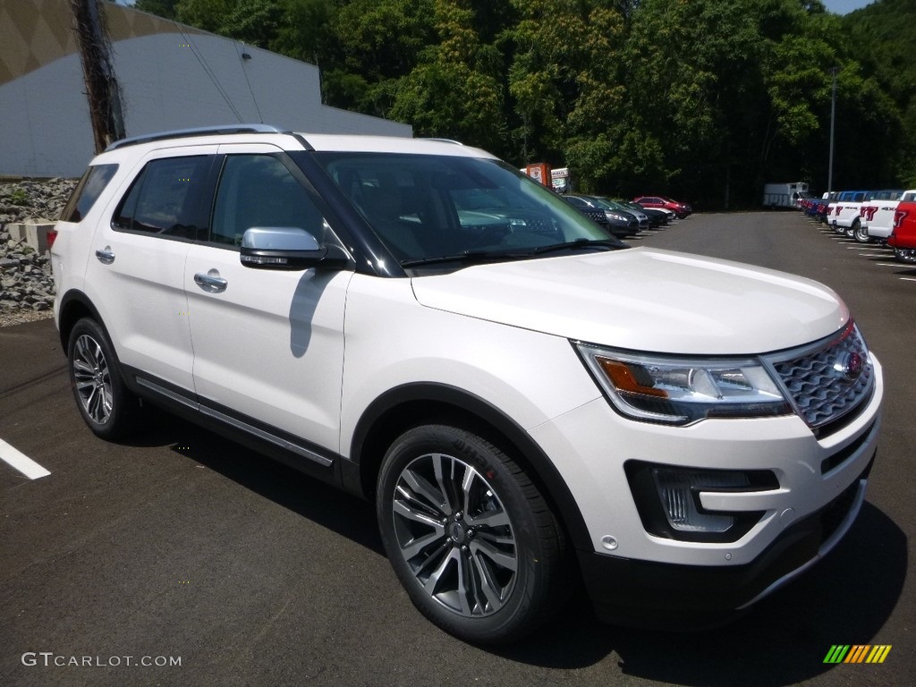 2017 Explorer Platinum 4WD - White Platinum / Medium Soft Ceramic photo #3