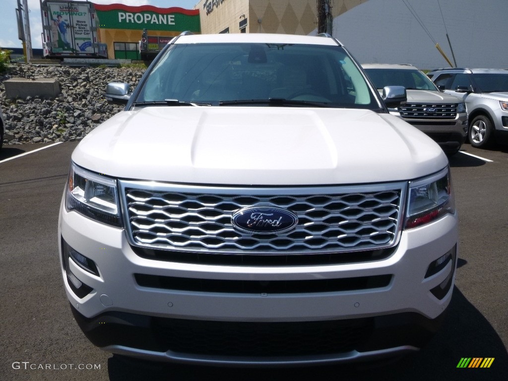 2017 Explorer Platinum 4WD - White Platinum / Medium Soft Ceramic photo #4