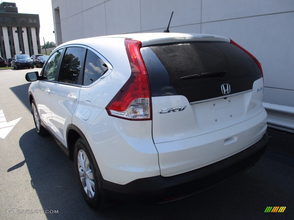 2014 CR-V EX AWD - White Diamond Pearl / Beige photo #3