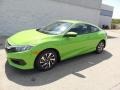 2017 Energy Green Pearl Honda Civic LX Coupe  photo #5