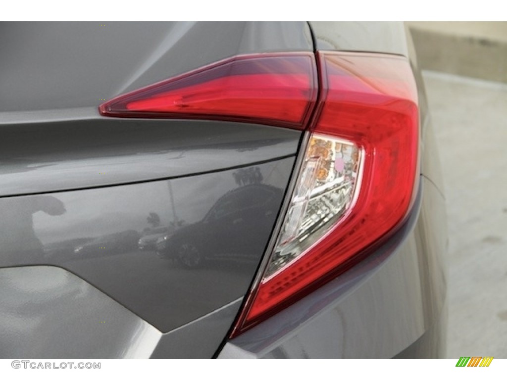 2017 Civic EX Sedan - Modern Steel Metallic / Black photo #4