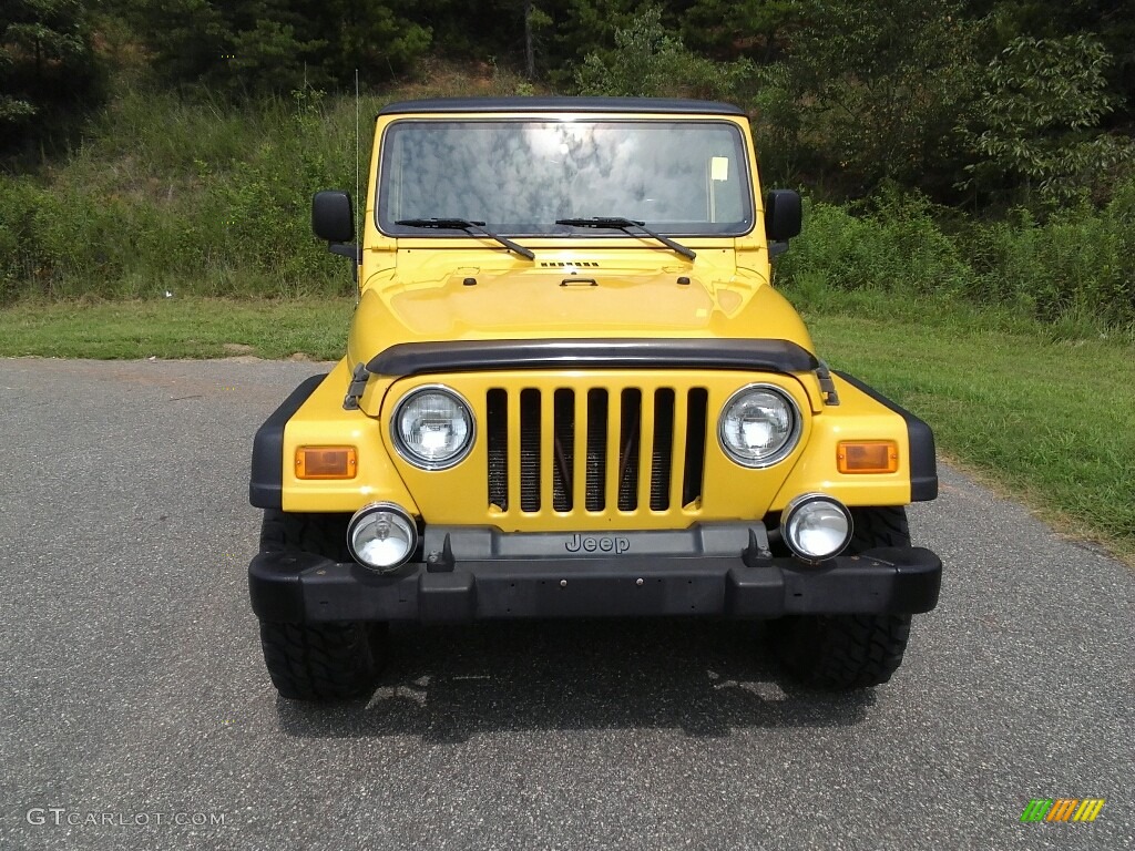 2006 Wrangler Unlimited 4x4 - Solar Yellow / Dark Slate Gray photo #3