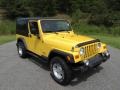 2006 Solar Yellow Jeep Wrangler Unlimited 4x4  photo #4