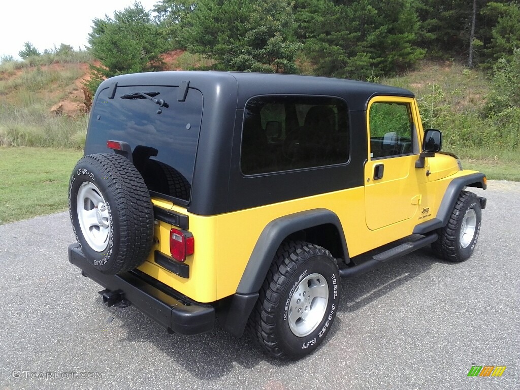 2006 Wrangler Unlimited 4x4 - Solar Yellow / Dark Slate Gray photo #6