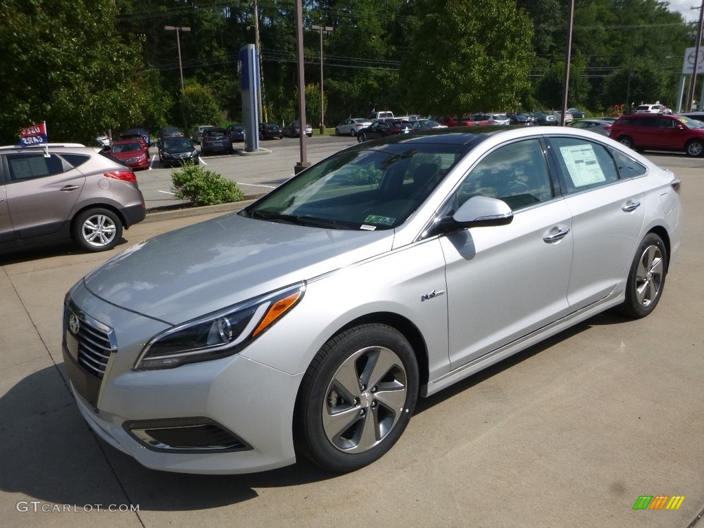 Starlight Silver 2017 Hyundai Sonata Limited Hybrid Exterior Photo #122007900