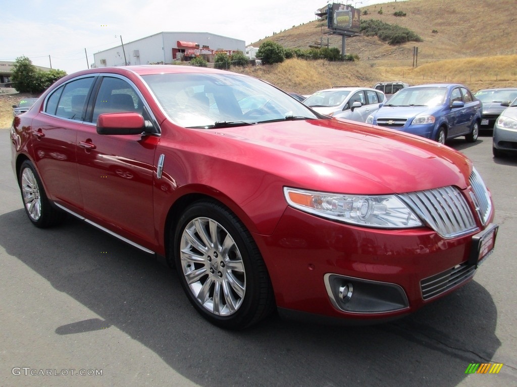 2010 MKS EcoBoost AWD - Red Candy Metallic / Charcoal Black/Fine Line Ebony photo #1