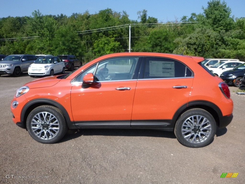 Arancio (Orange) 2017 Fiat 500X Lounge AWD Exterior Photo #122012766