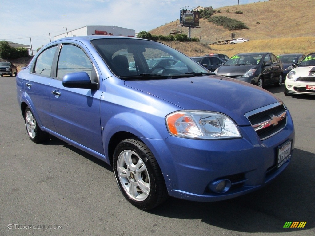 2009 Aveo LT Sedan - Blue Moon / Charcoal photo #1