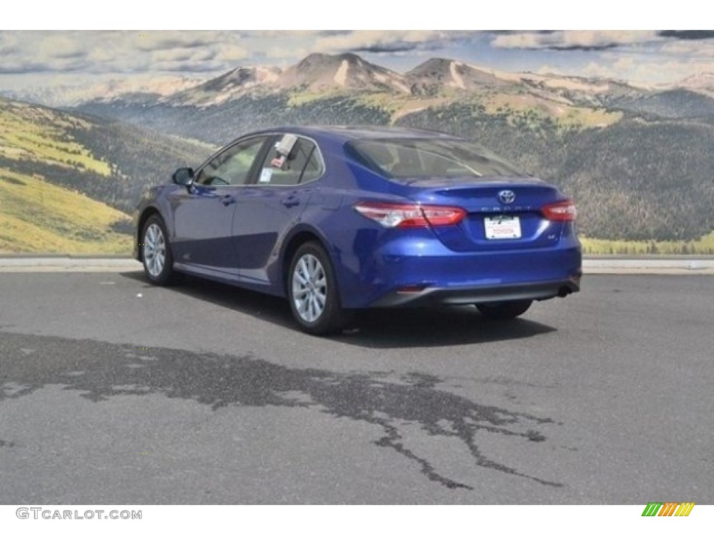 2018 Camry LE - Blue Crush Metallic / Ash photo #3