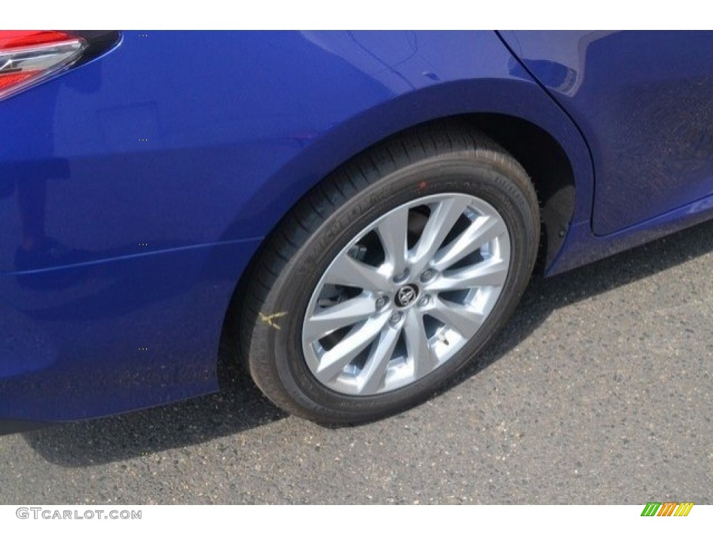 2018 Camry LE - Blue Crush Metallic / Ash photo #9