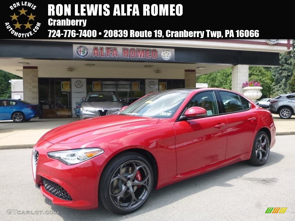 2017 Giulia Ti AWD - Rosso Alfa (Red) / Tan photo #1