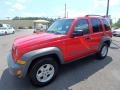 2005 Flame Red Jeep Liberty Sport 4x4 #121993478