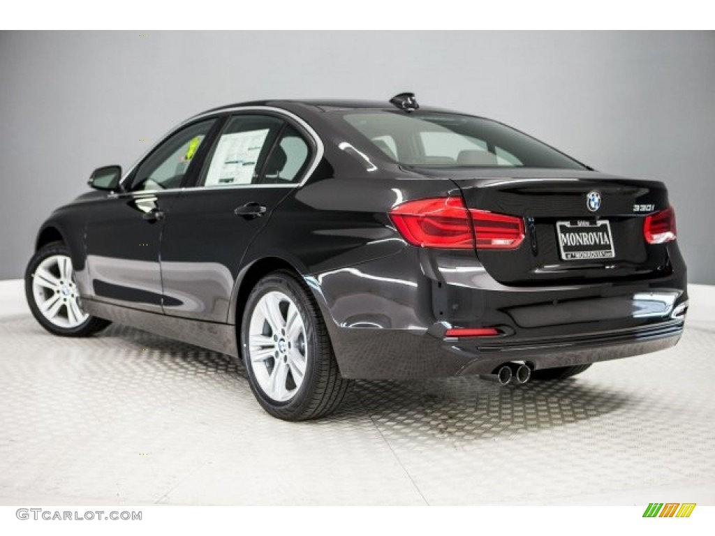 2017 3 Series 330i Sedan - Black Sapphire Metallic / Black photo #3