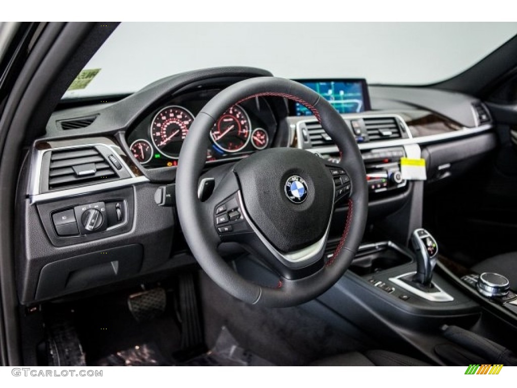2017 3 Series 330i Sedan - Black Sapphire Metallic / Black photo #5