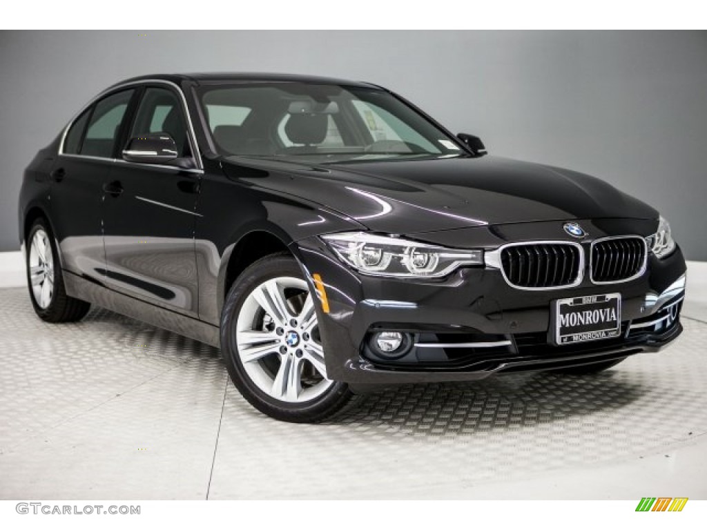 2017 3 Series 330i Sedan - Black Sapphire Metallic / Black photo #12