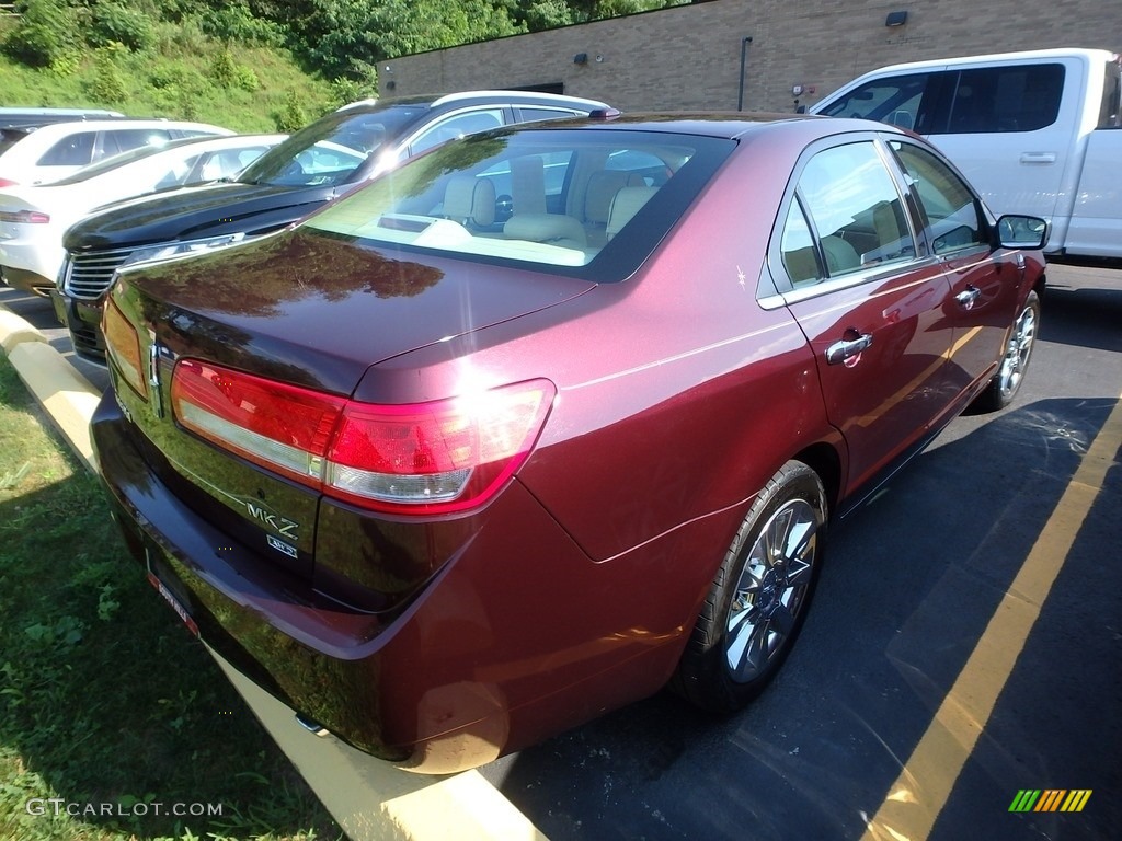 2012 MKZ AWD - Bordeaux Reserve Metallic / Light Camel photo #4
