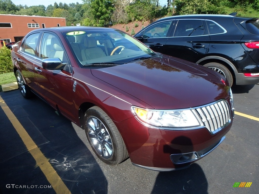 2012 MKZ AWD - Bordeaux Reserve Metallic / Light Camel photo #5
