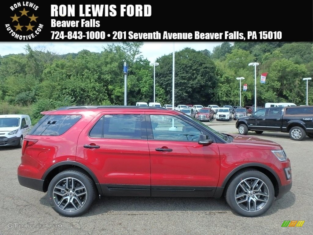 2017 Explorer Sport 4WD - Ruby Red / Ebony Black photo #1