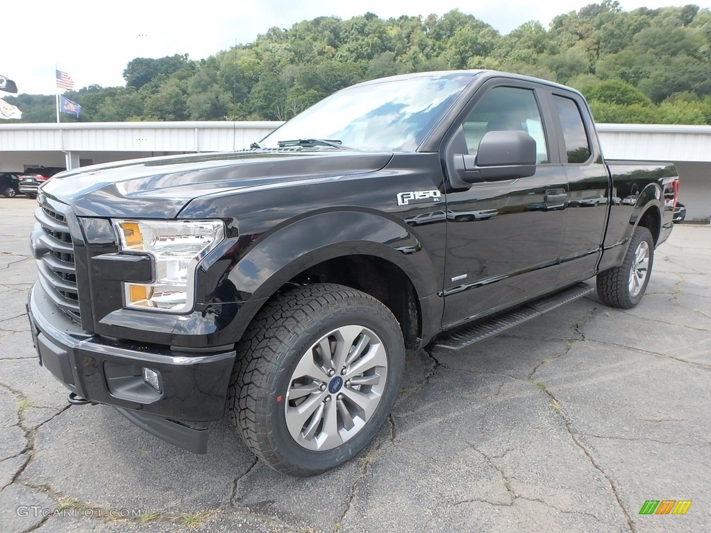 2017 F150 XL SuperCab 4x4 - Shadow Black / Black photo #6