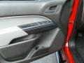Jet Black/­Dark Ash 2017 Chevrolet Colorado WT Crew Cab Door Panel