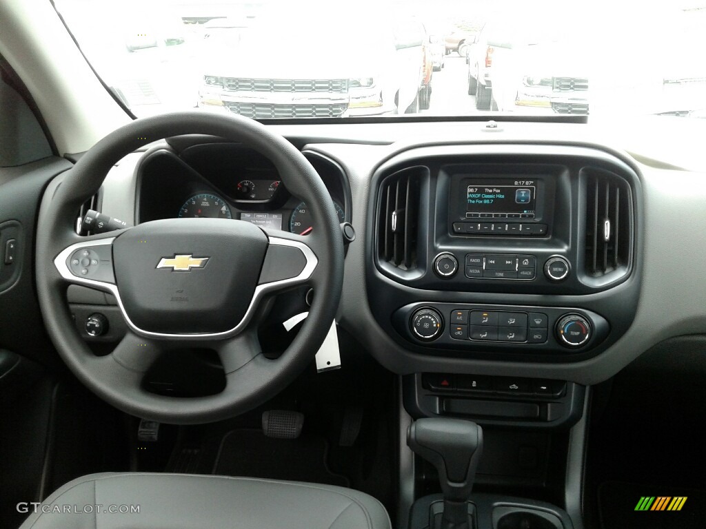 2017 Chevrolet Colorado WT Extended Cab Jet Black/­Dark Ash Dashboard Photo #122026829