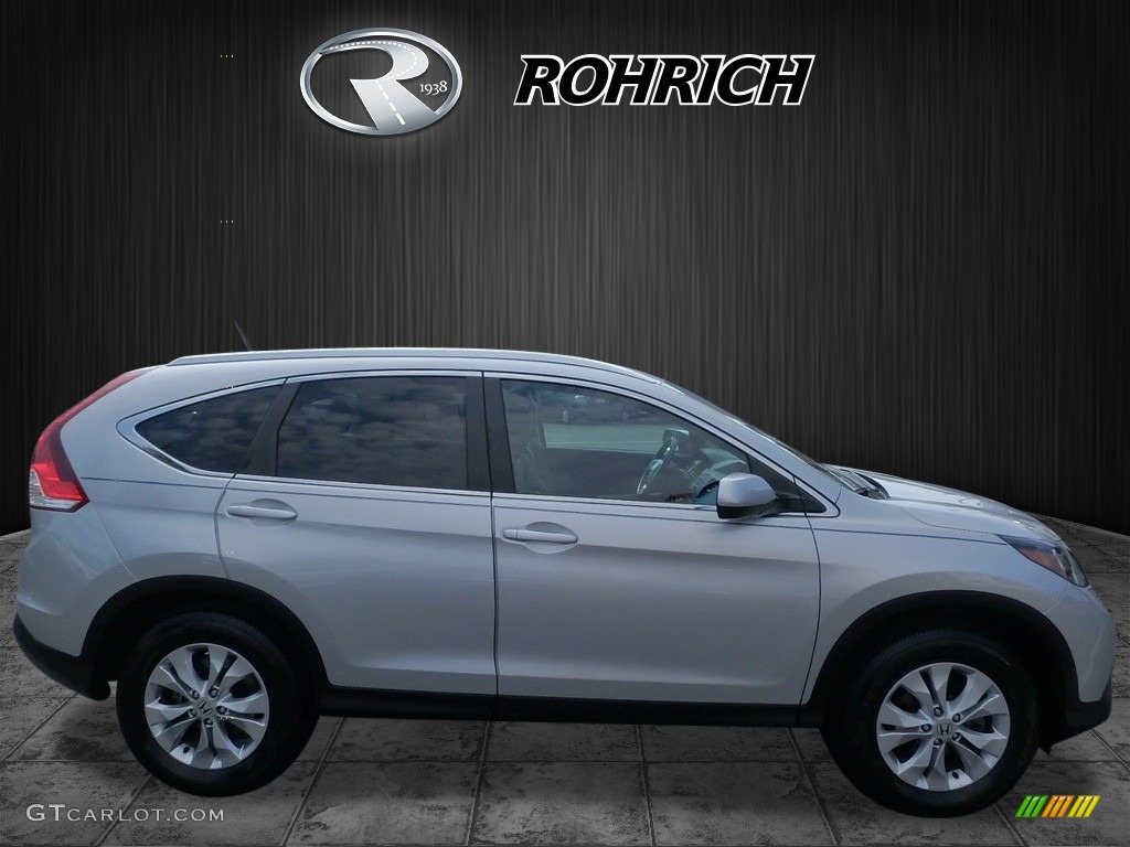 2014 CR-V EX-L AWD - Alabaster Silver Metallic / Black photo #2