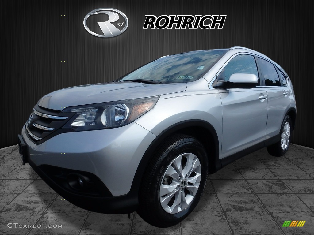 2014 CR-V EX-L AWD - Alabaster Silver Metallic / Black photo #3