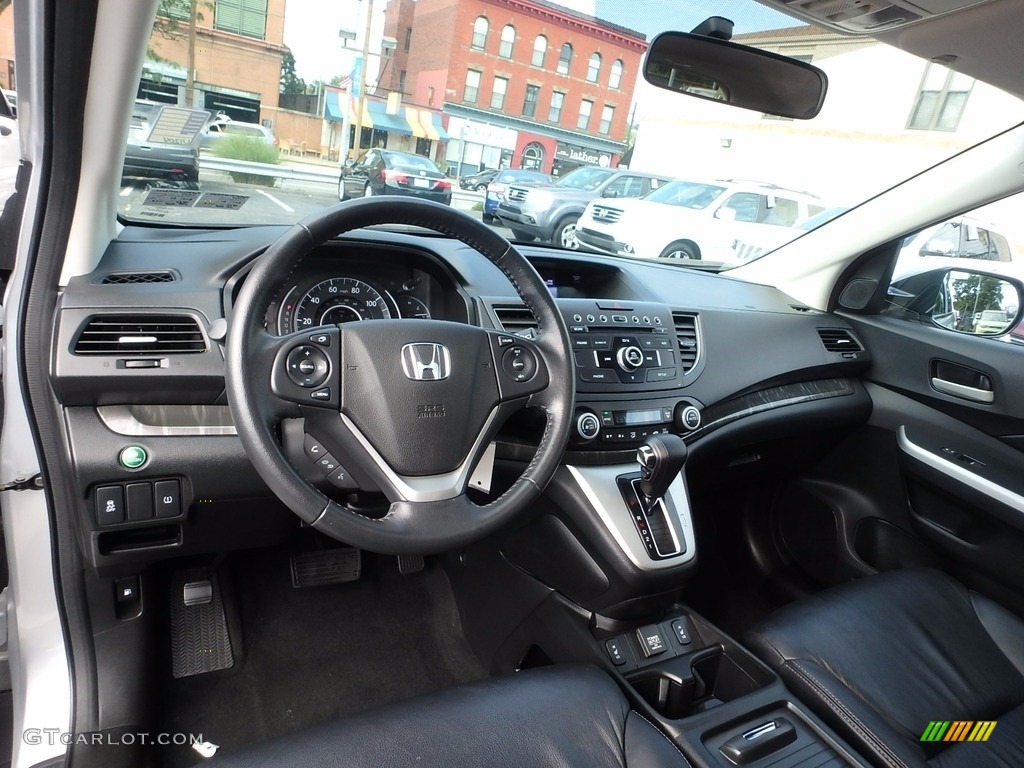 2014 CR-V EX-L AWD - Alabaster Silver Metallic / Black photo #8