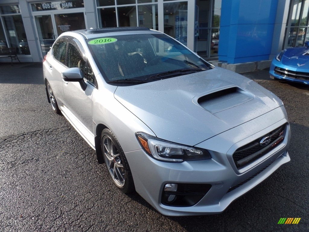 2016 WRX STI Limited - Ice Silver Metallic / Carbon Black photo #1