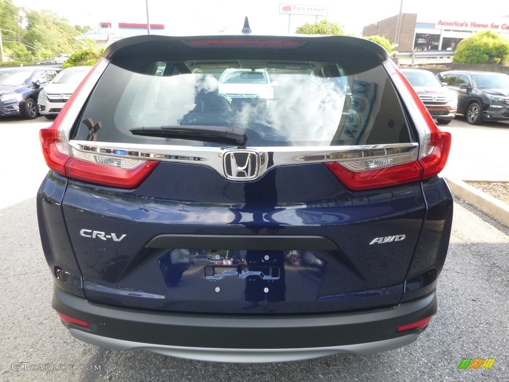 2017 CR-V LX AWD - Obsidian Blue Pearl / Gray photo #3