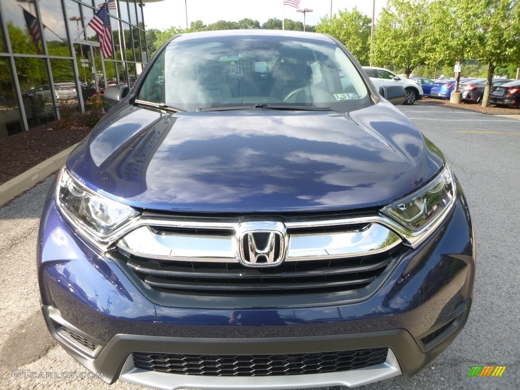 2017 CR-V LX AWD - Obsidian Blue Pearl / Gray photo #6