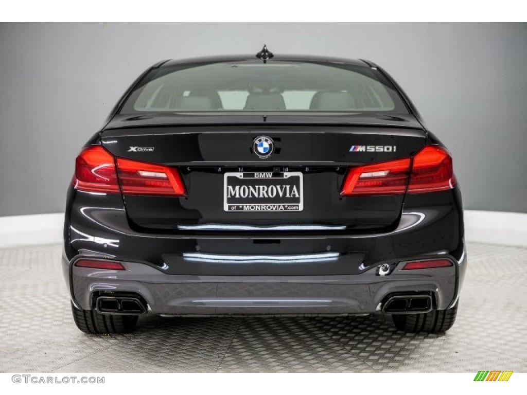 2018 5 Series M550i xDrive Sedan - Black Sapphire Metallic / Black photo #4