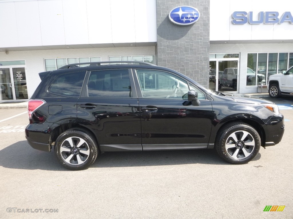 Crystal Black Silica 2018 Subaru Forester 2.5i Premium Exterior Photo #122037158