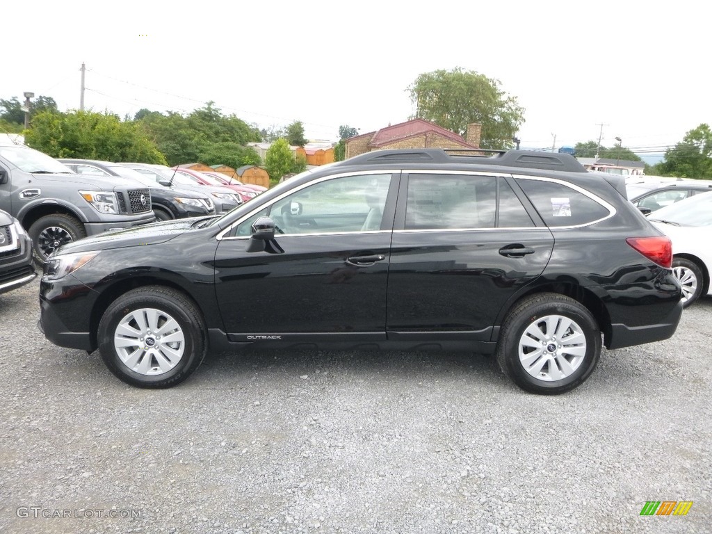 Crystal Black Silica 2018 Subaru Outback 2.5i Premium Exterior Photo #122038982